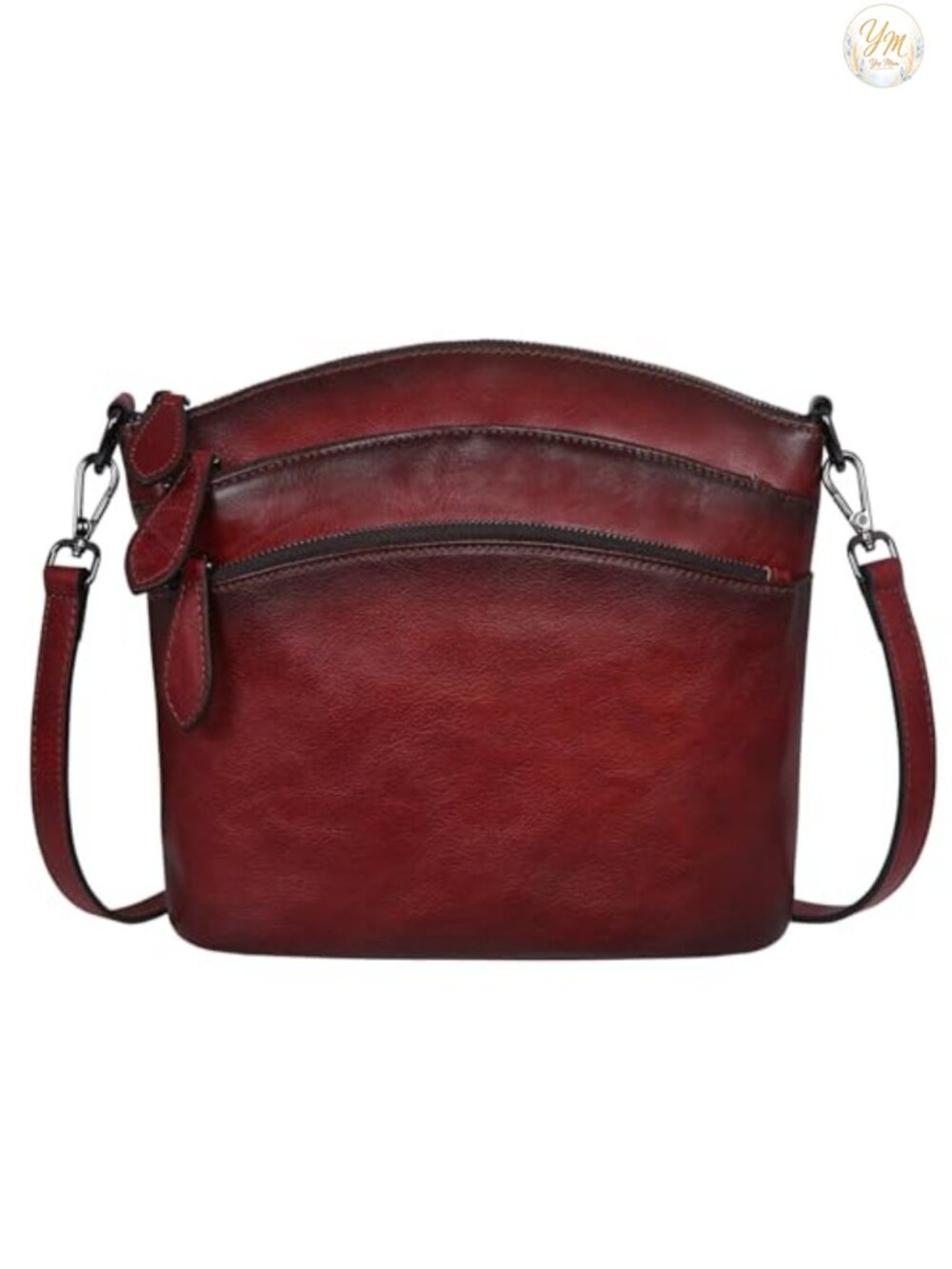 Vintage Leather Crossbody Bag Adjustable Strap Women Travel Purse